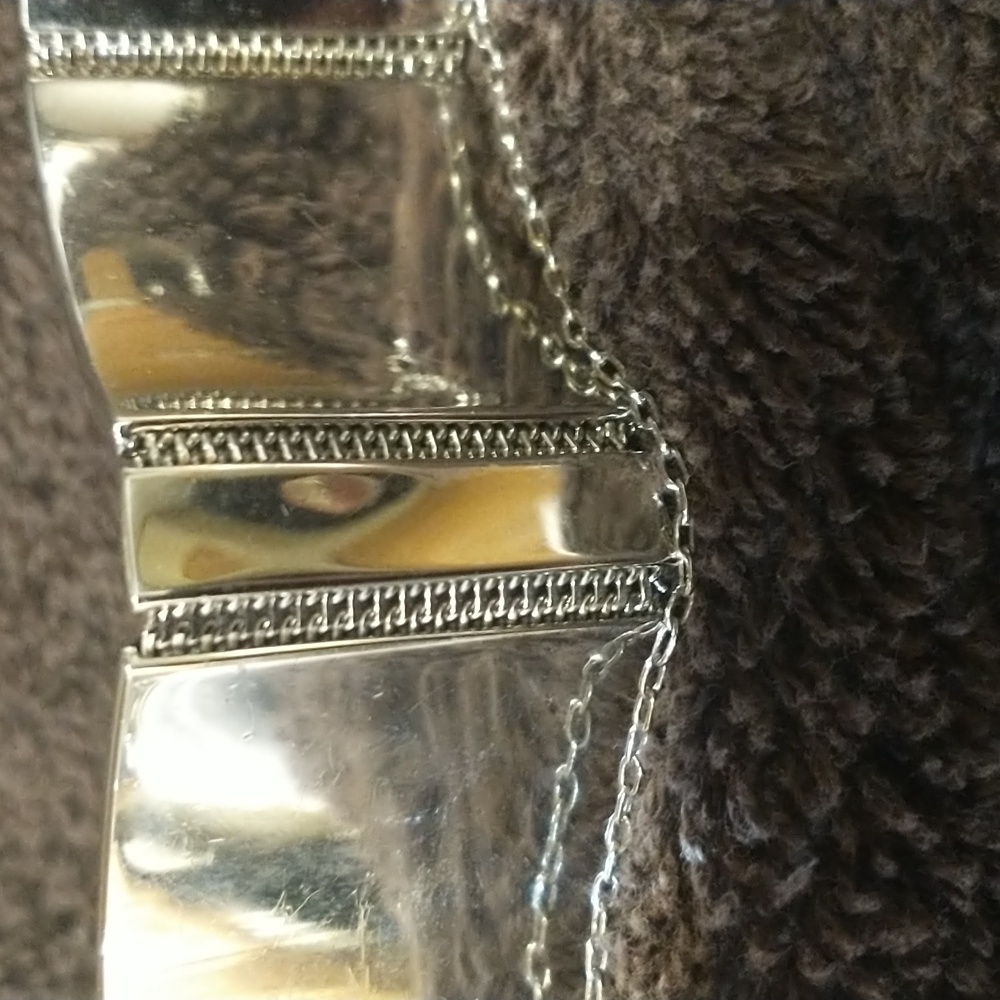 Whiting and Davis 1950's panel bracelet - Picture 6 of 10